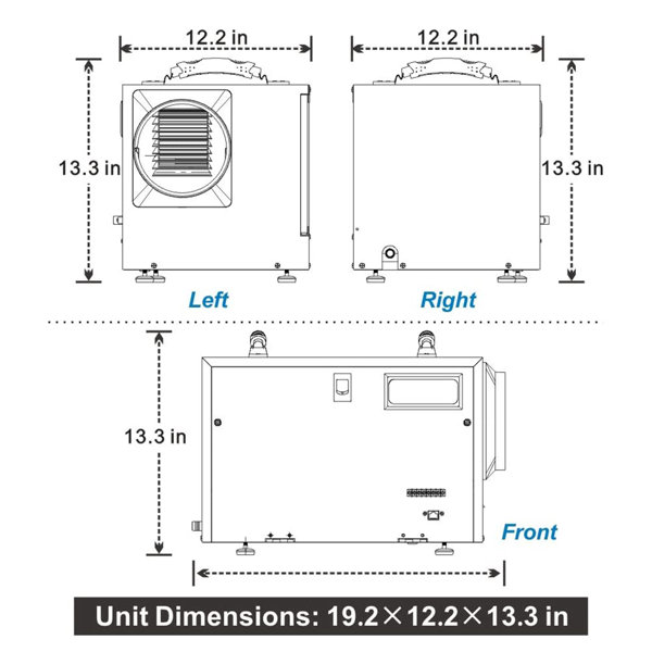 AlorAir 55 Pint 1300 Sq. Ft. Dehumidifier | Wayfair.ca